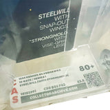 CAS Detail, Steelwill with Stronghold (Graded CAS 80), SilverHawks by Kenner 1987 | ToySack, buy premium vintage toys for sale online at ToySack