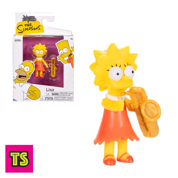 The Simpsons 2.5” Lisa by Jakks Pacific 2024 | ToySack, buy Simpsons collectibles only at ToySack