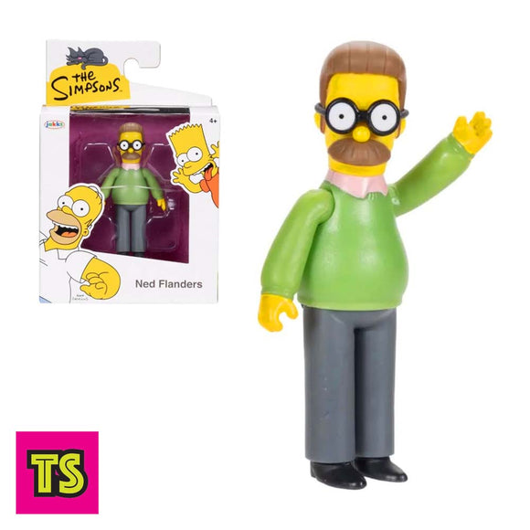 The Simpsons 2.5” Ned Flanders by Jakks Pacific 2024 | ToySack, buy Simpsons collectibles only at ToySack