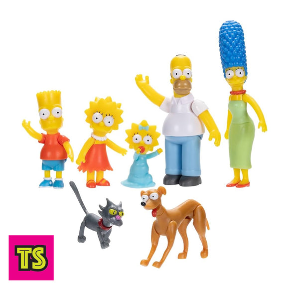 The Simpsons Action Figures Family Multi-Pack 2.5” Figures, Includes Homer, Marge, Bart, Lisa, Maggie, Santa’s Little Helper, and Snowball II, by Jakks Pacific 2024 | ToySack, Buy other Simpsons toys for sale online at ToySack Philippines