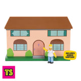 Front of House, The Simpsons Living Room Set Diorama for 2.5” Figures Includes Homer, by Jakks Pacific 2024 | ToySack, buy Simpsons Toys for sale online at ToySack Philippines