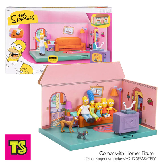 The Simpsons Living Room Set Diorama for 2.5” Figures Includes Homer, by Jakks Pacific 2024 | ToySack, buy Simpsons Toys for sale online at ToySack Philippines