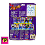 Back of Box Details, Six-Arm Spider-Man (New in Sealed Card) European Card Variant, Marvel's Spider-Man the Animated Series by Toy Biz 1996 | ToySack, buy modern, retro and vintage Marvel Spider-Man, X-Men, Ghost Rider, Avengers action figures, vehicles, toys, comics, and other collectibles for sale online at ToySack.

Re/Create your childhood.