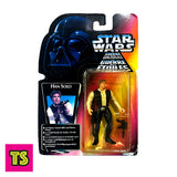Han Solo (A New Hope) International Release Card, Star Wars Power of the Force by Kenner 1997, buy Star Wars toys and collectibles for sale online at ToySack