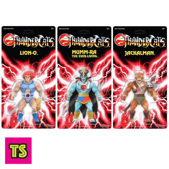 Wave 1: Lion-O, Mumm-Ra, Jackalman (MOTU Scale), Vintage Thundercats by Super7 2024 - ADVANCED ORDER | ToySack, buy vintage toys and collectibles for sale online at ToySack