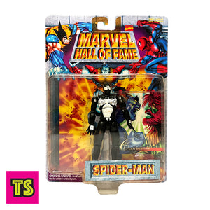 Symbiote Spider-Man with Fleer Annual 1995 Clandestine Card, Marvel Hall of Fame by ToyBiz 1996 | ToySack, buy vintage Marvel toys for sale online at ToySack Philippines