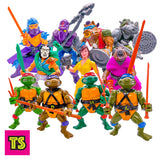 Ninja Turtles Leonardo, Michelangelo, Donatello, Raphael, Splinter, April O'Neil, Bebop, Rocksteady, Foot Soldier, Shredder 1988 10-Back and 1989 Casey Jones TMNT Teenage Mutant Ninja Turtles by Playmates Toys | ToySack, buy vintage and modern TMNT toys, action figures, vehicles, and playsets for sale online at ToySack.

We ship internationally.
