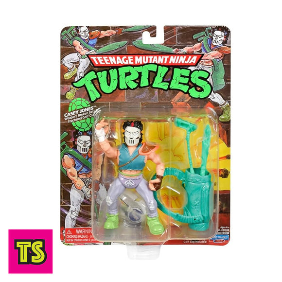 Casey Jones 40th Anniversary, Vintage Reissue Teenage Mutant Ninja Turtles (TMNT) by Playmates toys 2024 | ToySack, buy Retro TMNT figures for sale at ToySack