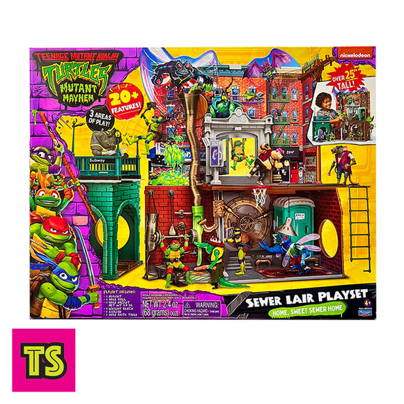 Sewer Lair Playset (Fits 4.5-Inch Figures), Ninja Turtles TMNT Mutant Mayhem by Playmates Toys 2023 | ToySack, buy TMNT toys for sale online at ToySack Philippines