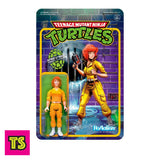 Card Box Details, April O'Neil, Teenage Mutant Ninja Turtles TMNT Reaction Figures by Super 7 2021 | ToySack, buy TMNT toys and collectibles for sale online at ToySack