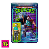 Card Box Details. Casey Jones, Teenage Mutant Ninja Turtles TMNT Reaction Figures by Super 7 2021 | ToySack, buy TMNT toys and collectibles for sale online at ToySack