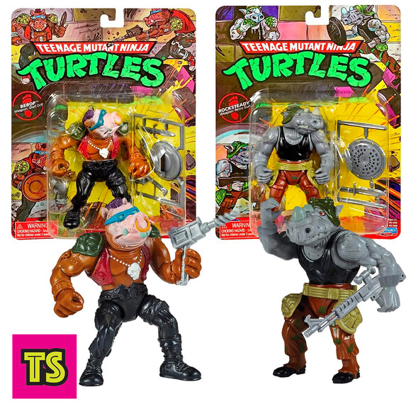 Bebop & Rocksteady, Vintage Reissue Teenage Mutant Ninja Turtles (TMNT) by Playmates toys 2022 | ToySack, buy TMNT toys for sale online at ToySack Philippines