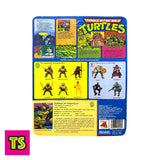 Card Back Details, Donatello, Vintage Teenage Mutant Ninja Turtles TMNT by Playmates Toys 1988 | ToySack, buy vintage and retro TMNT toys for sale online at ToySack