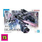 Box Package Details, 1/144 HG Dilanza Sol, Gundam The Witch from Mercury by Bandai 2023 | ToySack, buy Gundam model kits for sale online at ToySack Philippines