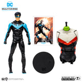 Nightwing Figure Detail 1, Build-A Beast Boy, Titans: Nightwing, Raven, Donna Troy, Arsenal, DC Multiverse by McFarlane Toys 2023 | ToySack, buy DC toys for sale online at ToySack Philippines