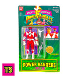 Red Ranger Focus, Original Flip-Heads Red Ranger & Yellow Ranger Bundle (Sealed Cards Not Mint), Mighty Morphin Power Rangers by Bandai 1993 | ToySack, buy vintage Bandai Power Rangers action figures, Megazord robots, vehicles, and playsets for sale online at ToySack.

We ship internationally.