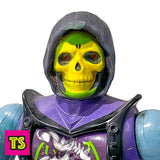 Close-Up of Skeletor Figure, Battle Armor He-Man & Skeletor Set (Out-of-Box with Working Condition), Masters of the Universe MOTU by Mattel 1984 | ToySack, buy vintage He-Man action figures, vehicles, playsets, and collectibles from the 80s only here at ToySack. 

We ship internationally!