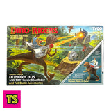 NEW STOCK! Deinonychus with Sky Heroic Dino-Rider (Mint in Sealed Box), Vintage Dino-Riders by Tyco 1988