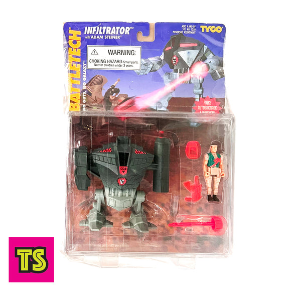 Infiltrator with Adam Steiner, Battletech by Tyco 1994 | ToySack, buy vintage toys for sale online at ToySack Philippines