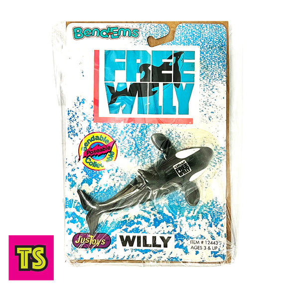 Willy the Orca, Free Willy Bend'Ems by Justoys 1993 | ToySack, buy vintage toys for sale online at ToySack Philippines