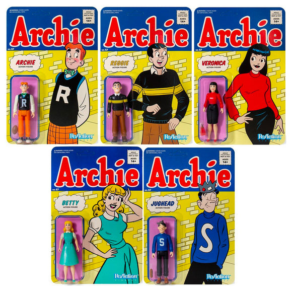 ToySack | Set of 5 Action Figures, Archie Comics by Reaction Super 7 2020, buy Reaction toys for sale online at ToySack Philippines