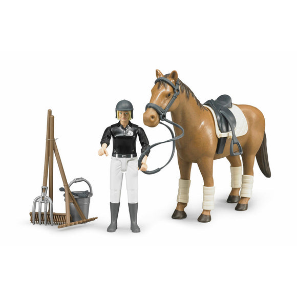 Horse & Rider (Jockey) Set, by Bruder | ToySack, buy kids' toys for sale online at ToySack Philippines