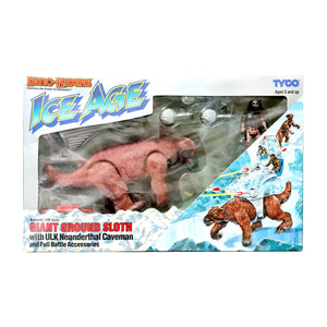 ToySack | Giant Ground Sloth with Ulk Neanderthal Caveman, Dino-Riders Ice Age by Tyco 1990, buy vintage toys for sale online at ToySack Philippines