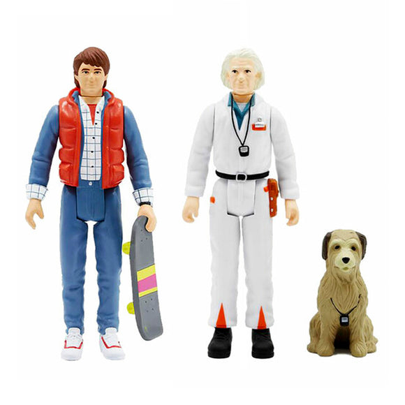 ToySack | Marty & Doc Brown Bundle (New Sculpts), Back to the Future by Reaction Super 7 2021, buy BTTF toys for sale online at ToySack Philippines