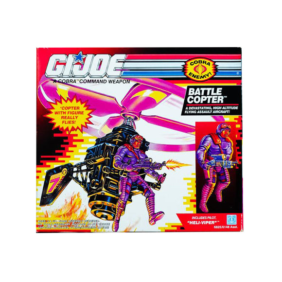 ToySack | Battle Copter with Heli-Viper Figure, GI Joe ARAH 1992 by Hasbro, buy GI Joe toys for sale online at ToySack Philippines