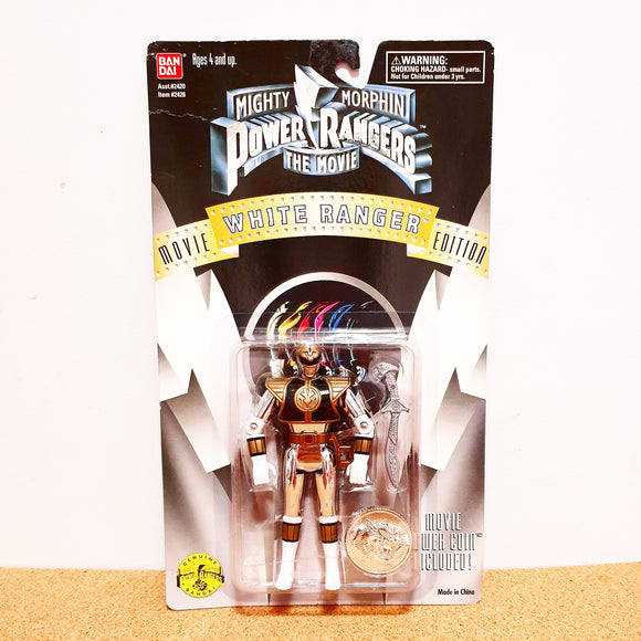 ToySack | MMPR Movie White Ranger Silver action figure by Bandai toys