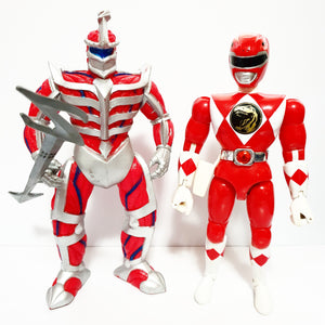 ToySack | Minty Fresh Red Ranger & Lord Zedd Action Figure Bundle from the 1995 MMPR 8" series by Bandai