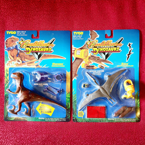 ToySack | Cadillacs and Dinosaurs Hermes & Zeke the dinosaurs by Tyco