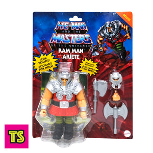 Ram Man Deluxe (Ariete Latin Card Variant) with MOC Masters Protective Case, Masters of the Universe Origins by Mattel 2021 | ToySack, buy He-Man toys for sale online at ToySack Philippines