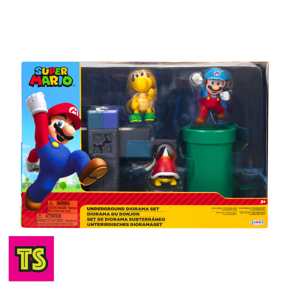 Box Package Details, Underground Diorama Pack, Super Mario by Jakks Pacific 2022 | ToySack, buy video game-themed toys for sale online at ToySack Philippines