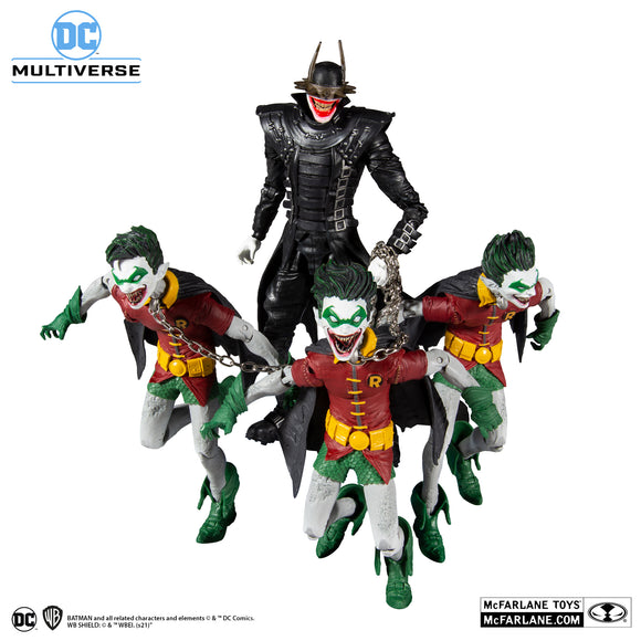 Batman Who Laughs & Robins of Earth-22 Multipack, DC Multiverse by McFarlane Toys 2022 | ToySack, buy DC toys for sale online at ToySack Philippines