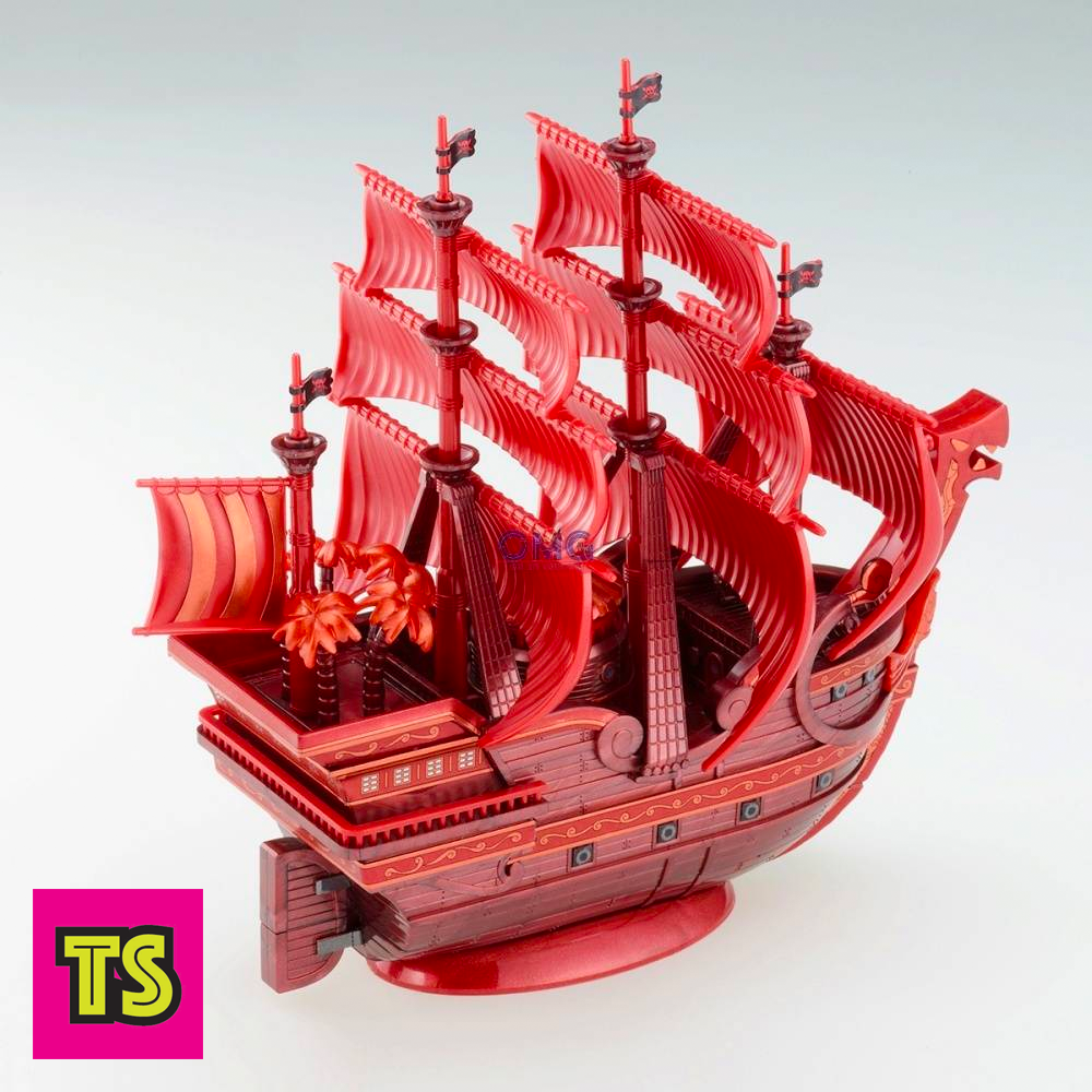 Maquette One Piece Bandai – Red Force Grand Ship Collection, Navire À Clipser Sans Colle Ni Peinture, 15 Cm, Cadeau Idéal Pour Fans