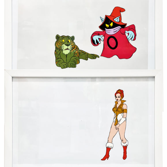(Set of 2) Teela & Orko w/ Cringer Animation Cels (with COA), He-Man & The Masters of the Universe (MOTU) Filmation - Mattel 1980s | ToySack, buy vintage He-Man collectibles for sale online at ToySack Philippines