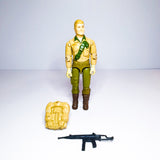 GI Joe Duke 1984 with backpack & submachine gun
