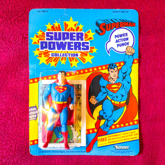 ToySack | 12-Back Unpunched Superman Super Powers by Kenner