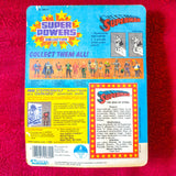 12-Back Unpunched Superman Super Powers by Kenner, card back
