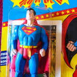 12-Back Unpunched Superman Super Powers by Kenner, figure detail