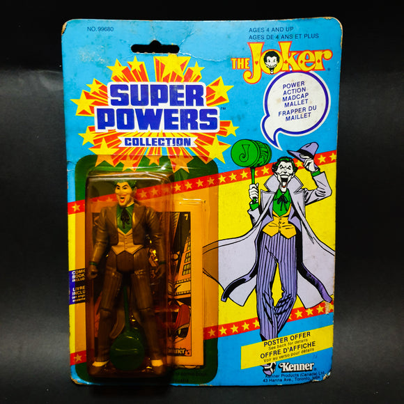 ToySack | Joker, 1984 Super Powers 12-Back by Kenner (B-Grade, Yellow Bubble)Kenner, buy the toy online