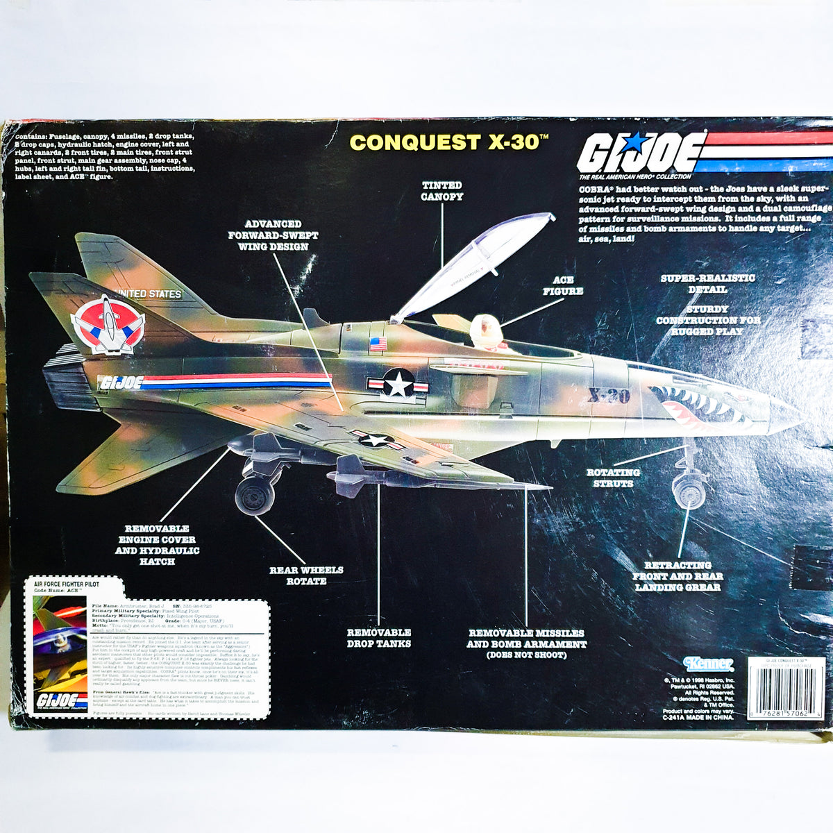 ToySack | 1998 GI Joe Conquest X-30 w/ Rare Pilot Ace, Brand New Set ...