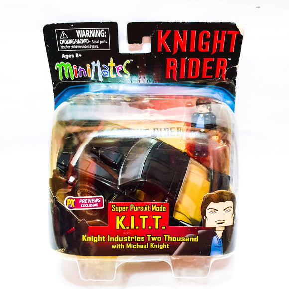 Knight Rider KITT w/ Michael Knight, Minimates (brand new, with bubble lift), buy the toy online