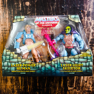 ToySack | MOTUC Laser Power He-Man & Laser Light Skeletor 2-Pack, Masters of the Universe Classics by Mattel 2015, buy the He-Man toys for sale online at ToySack