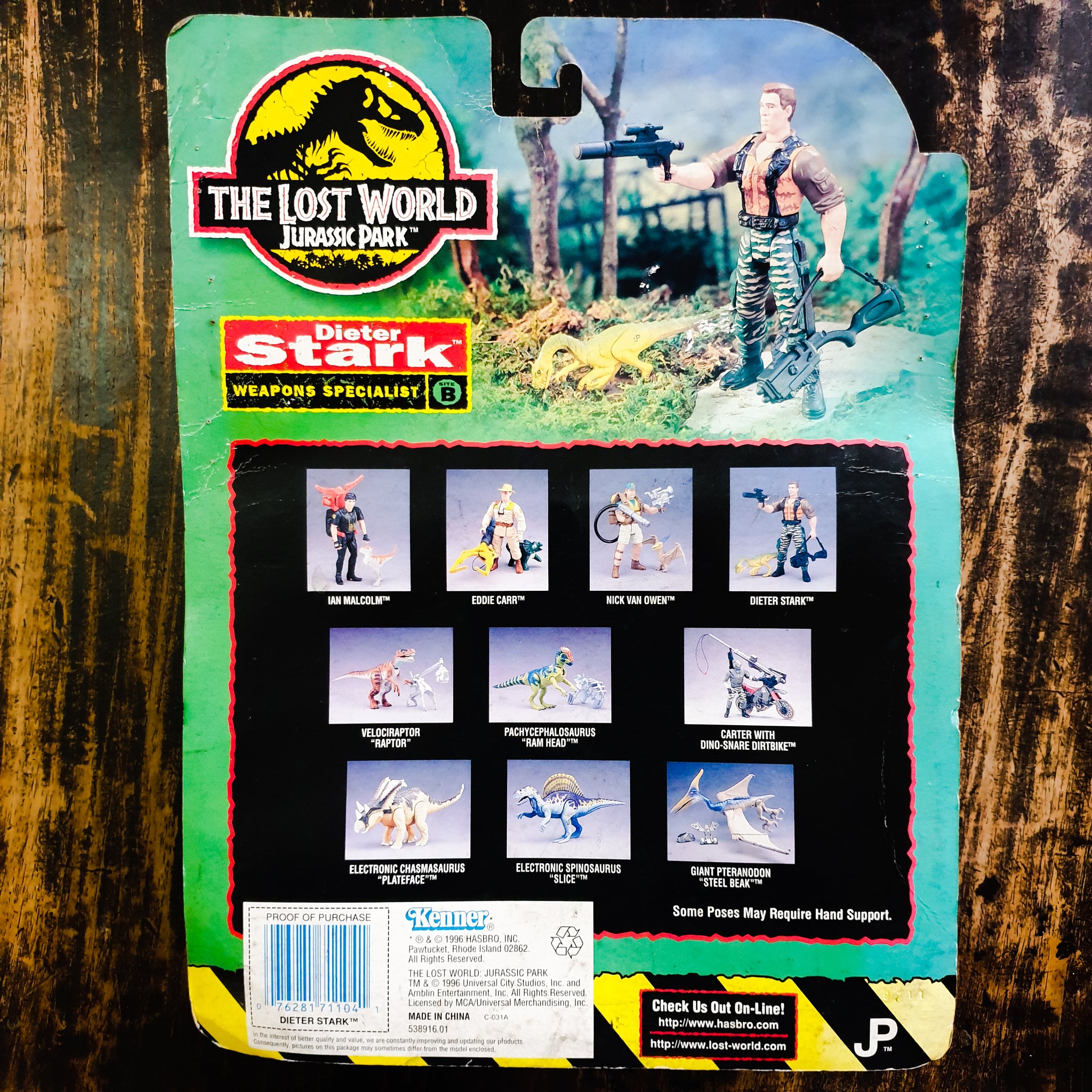 Figurine Vintage Jurassic Park Kenner 1996 – Le Monde Perdu (Lost World), Personnage Malcolm