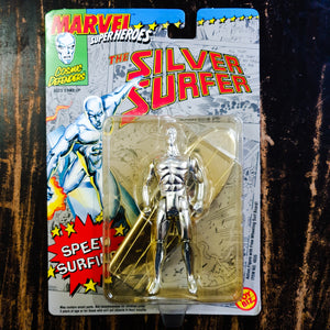 ToySack | Silver Surfer v2 Chrome, Marvel Super Heroes by Toy Biz, 1990