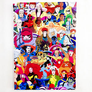 ToySack | X-Men Pop-Art Collage, 24"x36" Wooden-Framed Print on Canvass, buy pop-art pieces for sale online at ToySack Philippines