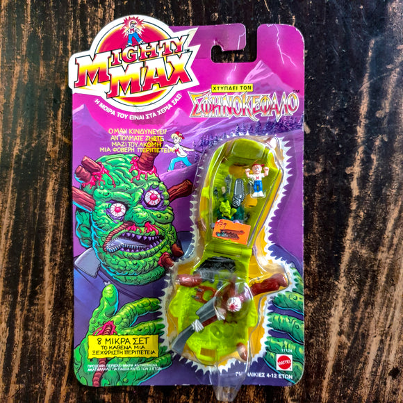 ToySack | Mighty Max Horror Heads Hammer Ax Man (Greek Card), 1993 Mattel, buy Mighty Max toys for sale online at ToySack Philippines