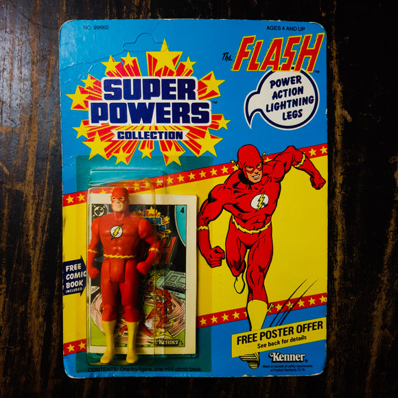 ToySack | Flash, 1984 Super Powers 12-Back Card by Kenner, buy DC toys for sale online at ToySack Philippines
